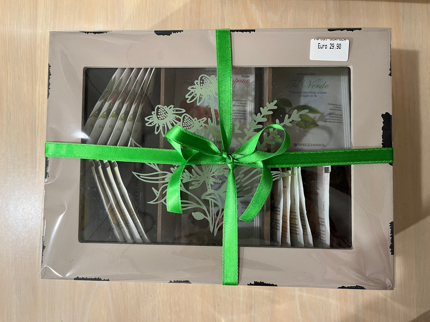 Cofanetto regalo SCATOLA di legno INFUSI