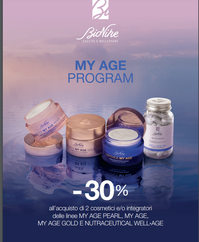 Promozione MY AGE di Bionike