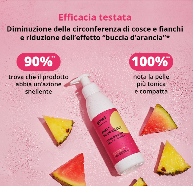 Goovi crema cellulite effetto caldo shape your booty