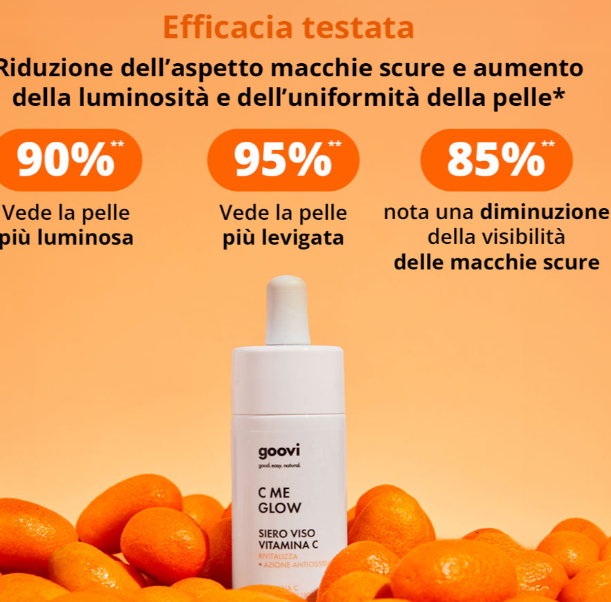 Goovi siero viso Vitamina C C me glow
