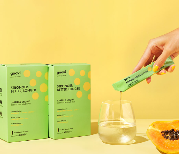 Goovi integratore capelli e unghie Stick Stronger, Better and Longer